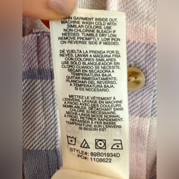 Pastel Plaid Stretch Shirt - Picture 5 of 9